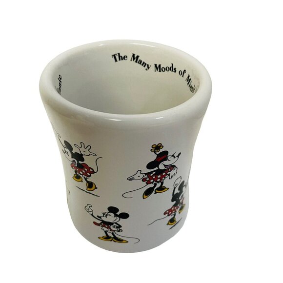 Disney Store Coffee Mug Cup Minnie Mouse 4 3/4" tall 5" The Many Moods of Minnie - Picture 4 of 7